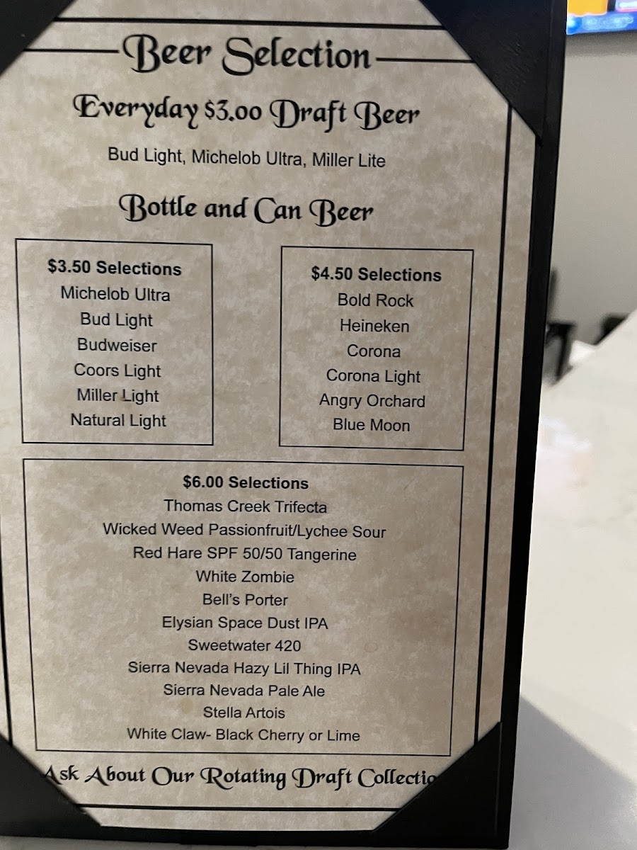 Menu Raines On Exchange Bar And Grill, Llc-9