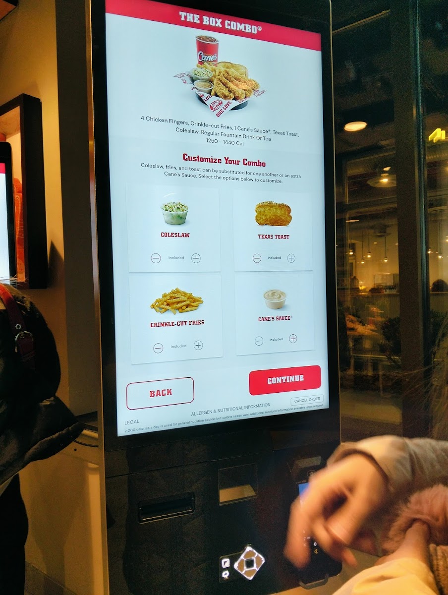 Menu Raising Cane's Chicken Fingers-1