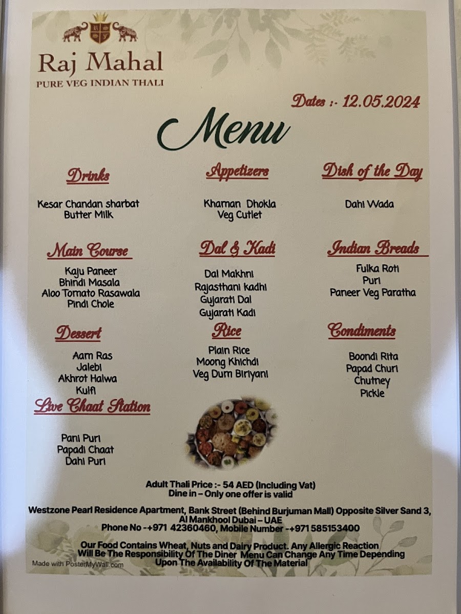 Menu Raj Mahal Restaurant-2