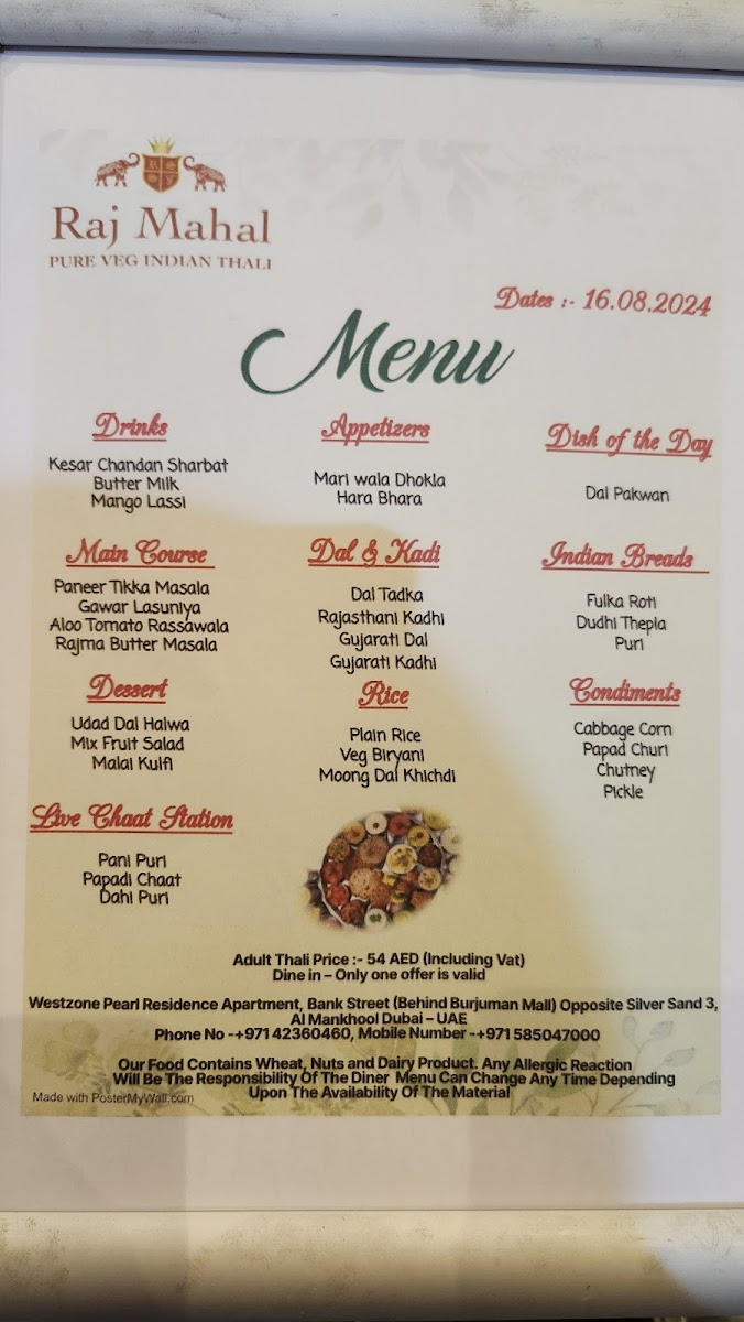 Menu Raj Mahal Restaurant-3
