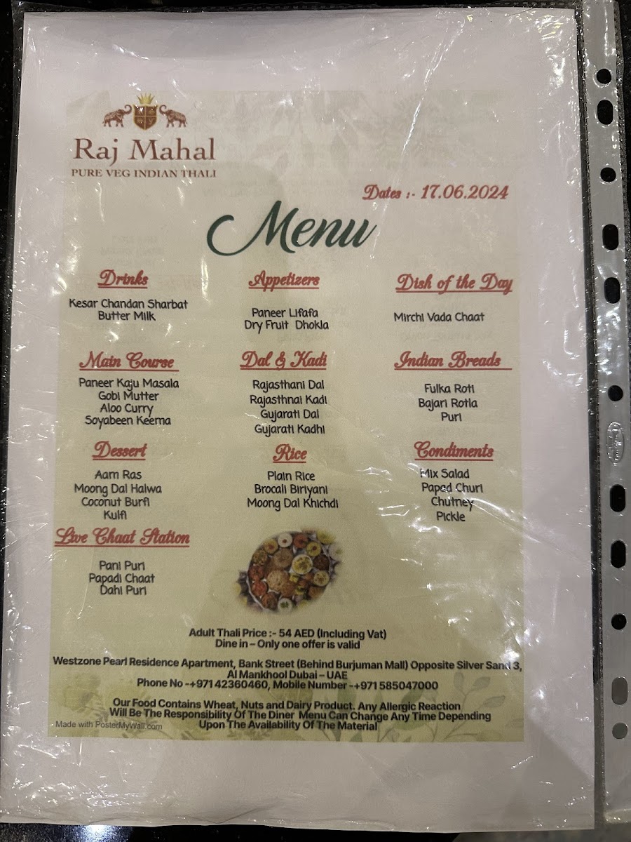 Menu Raj Mahal Restaurant-4