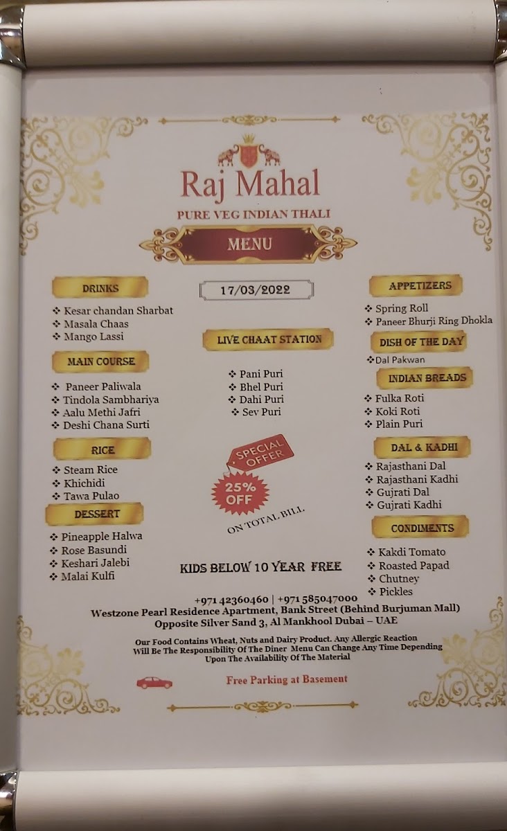 Menu Raj Mahal Restaurant-5