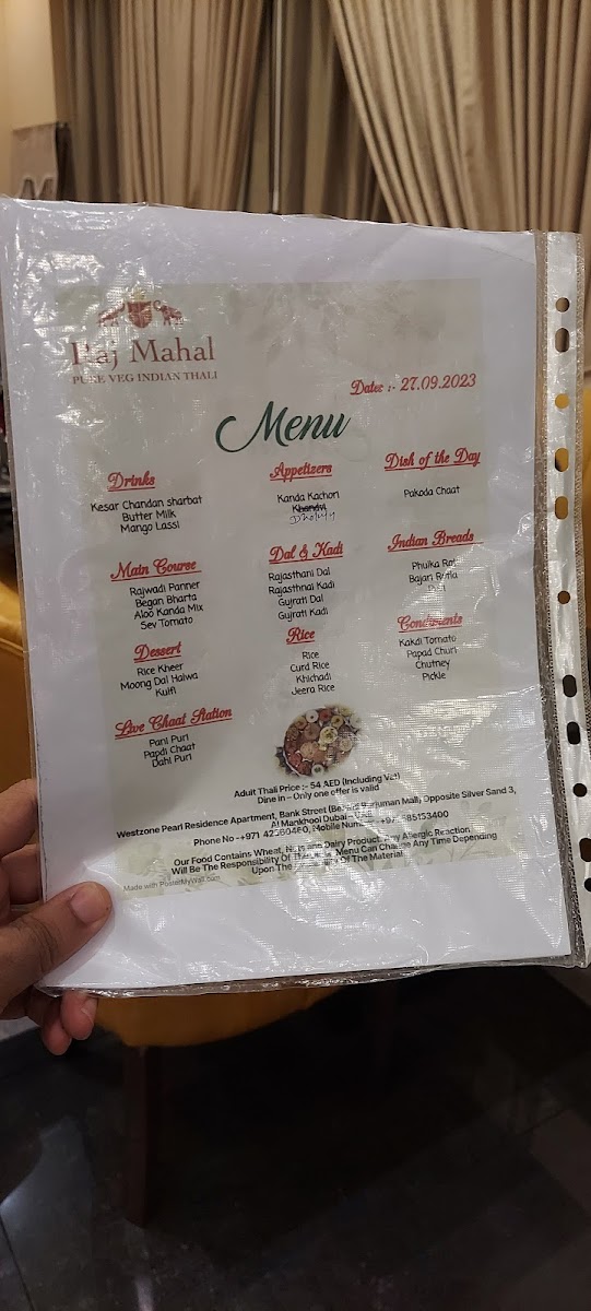 Menu Raj Mahal Restaurant-9