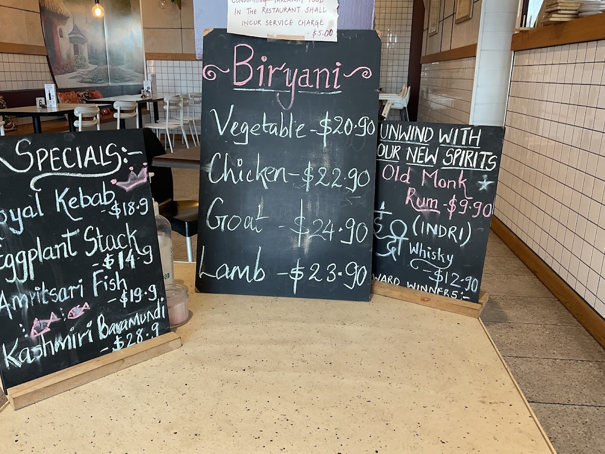 Menu Raj On Taj Port Adelaide Plaza-3
