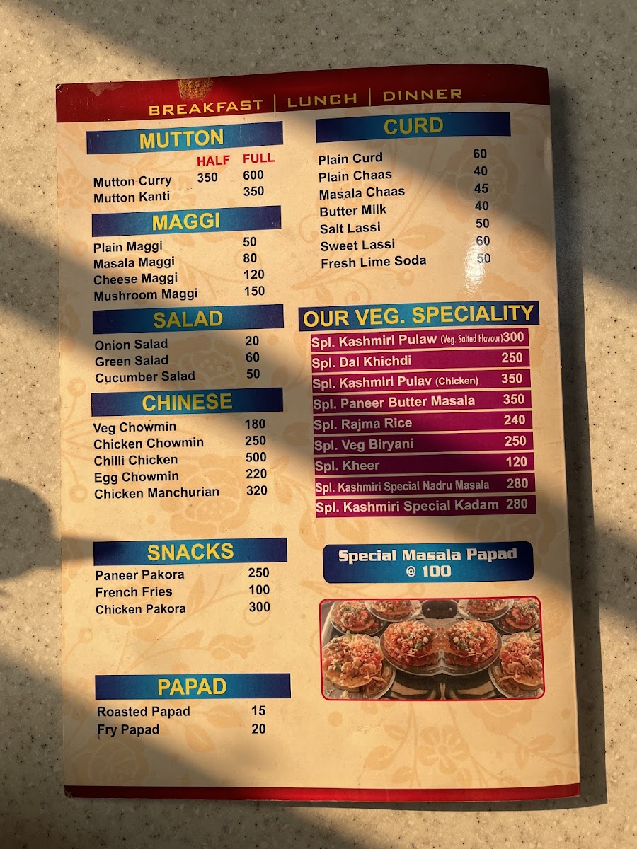 Menu Raja Dhaba-7