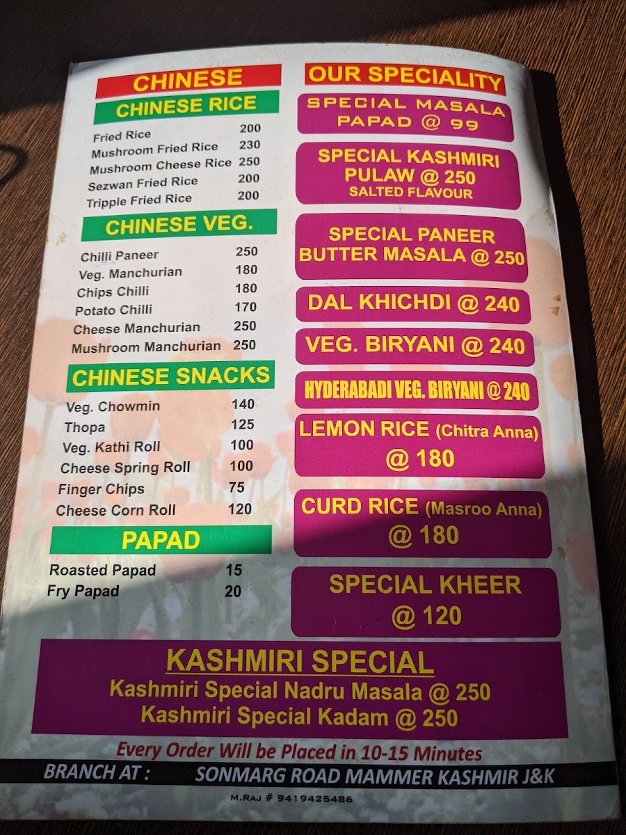 Menu Raja Dhaba-8