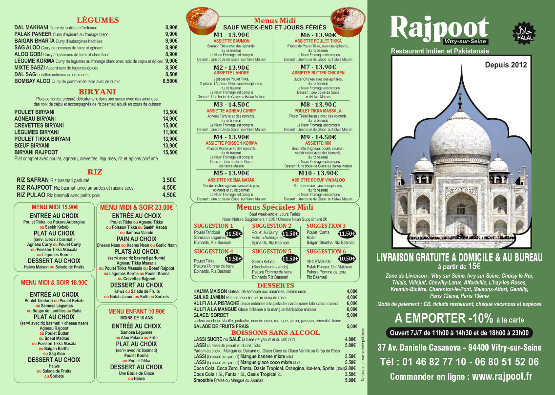 Menu Rajpoot-1