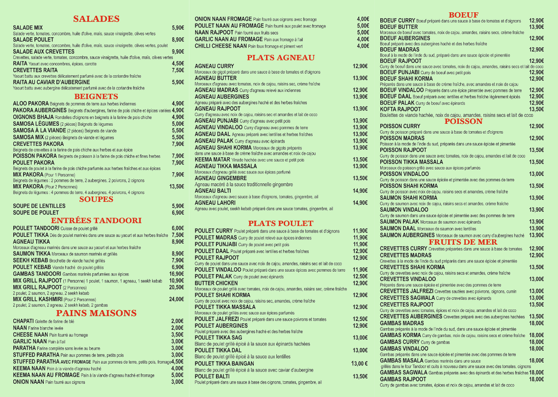 Menu Rajpoot-2