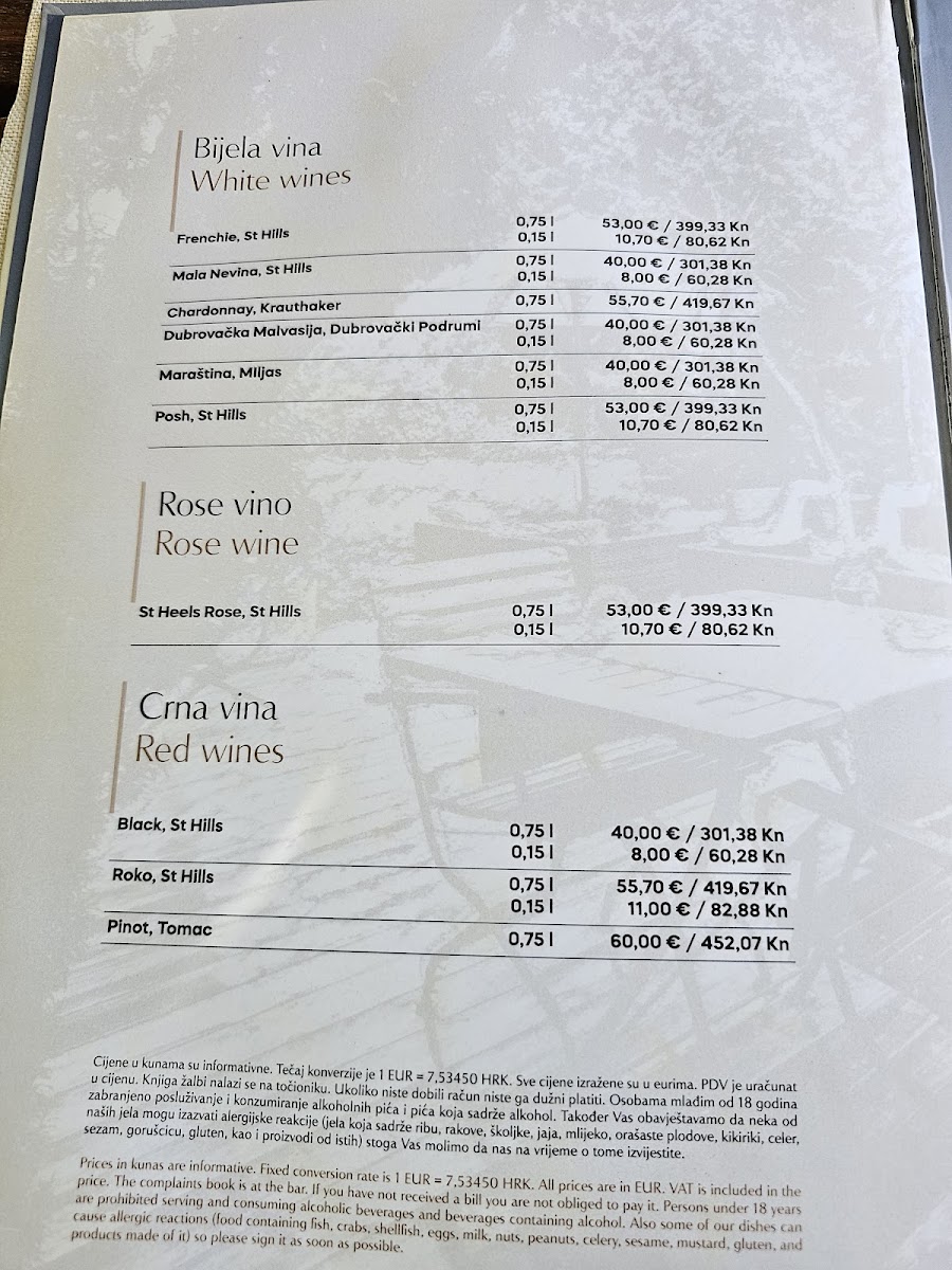 Menu Rajski Vrt - Eden Garden Restaurant-7