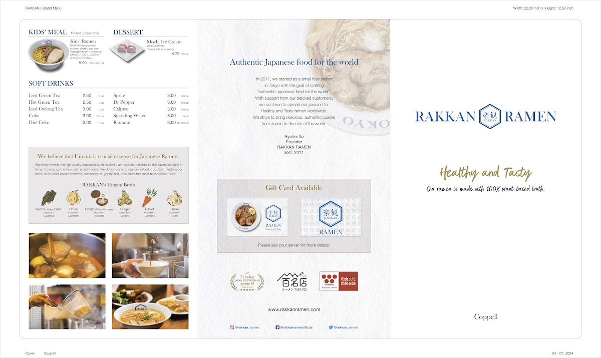 Menu Rakkan Ramen - Coppell-3