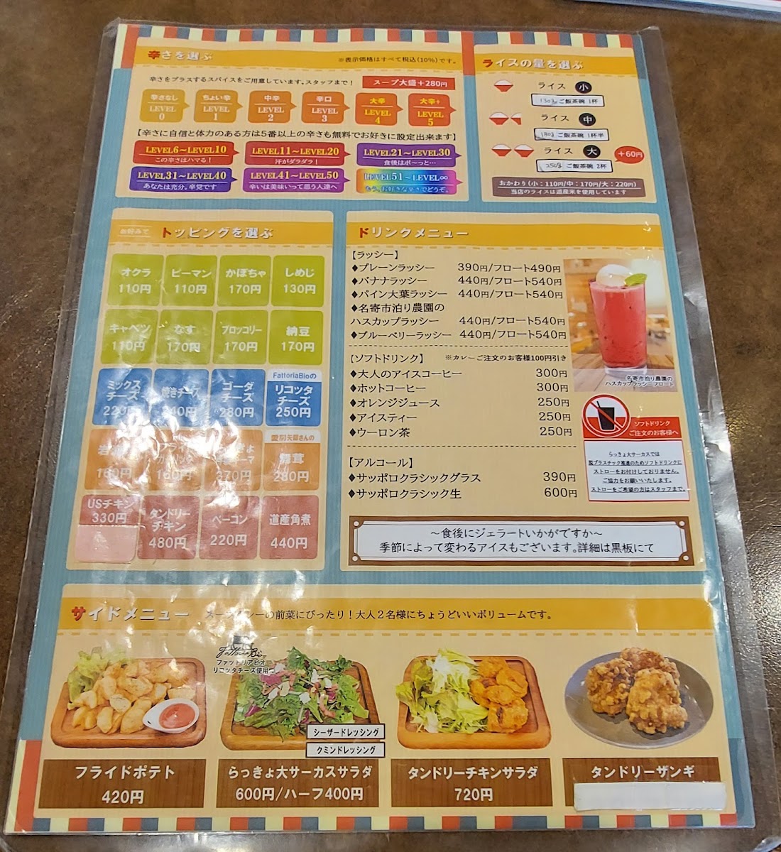 Menu Rakkyo Dai Circus-9