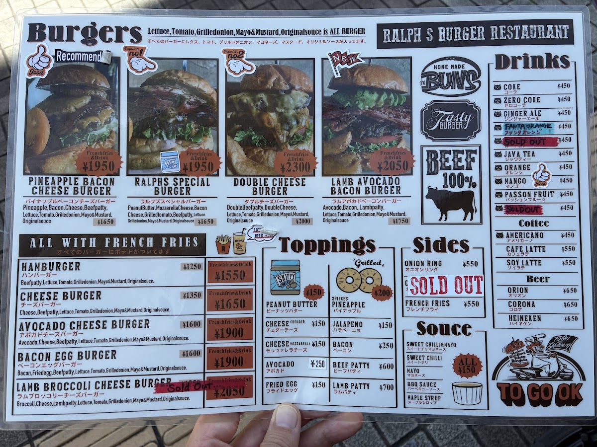 Menu Ralph's Burger-2