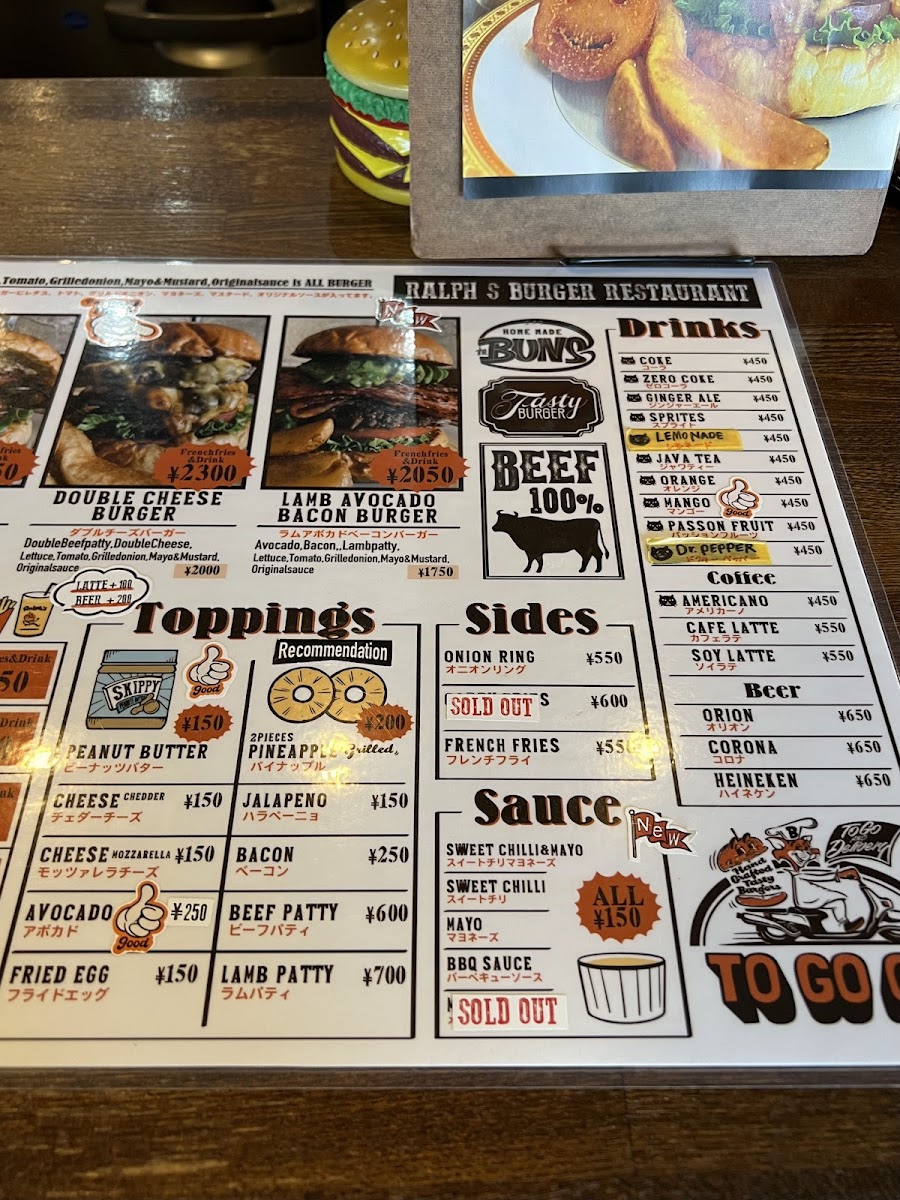 Menu Ralph's Burger-4