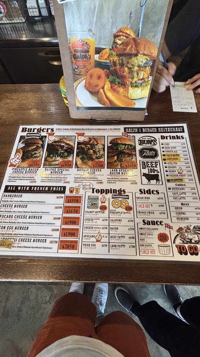 Menu Ralph's Burger-5