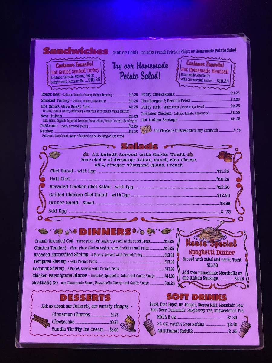 Menu Ralph's Nino's Pizzeria-6