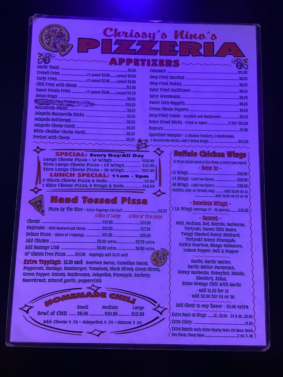 Menu Ralph's Nino's Pizzeria-8