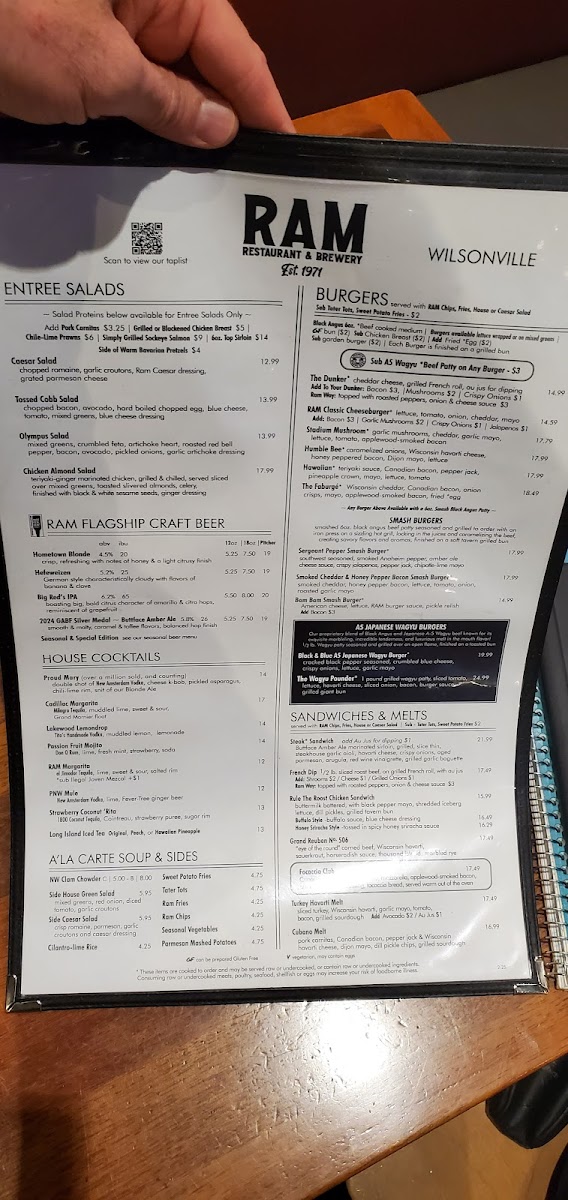 Menu Ram Restaurant & Brewery-5