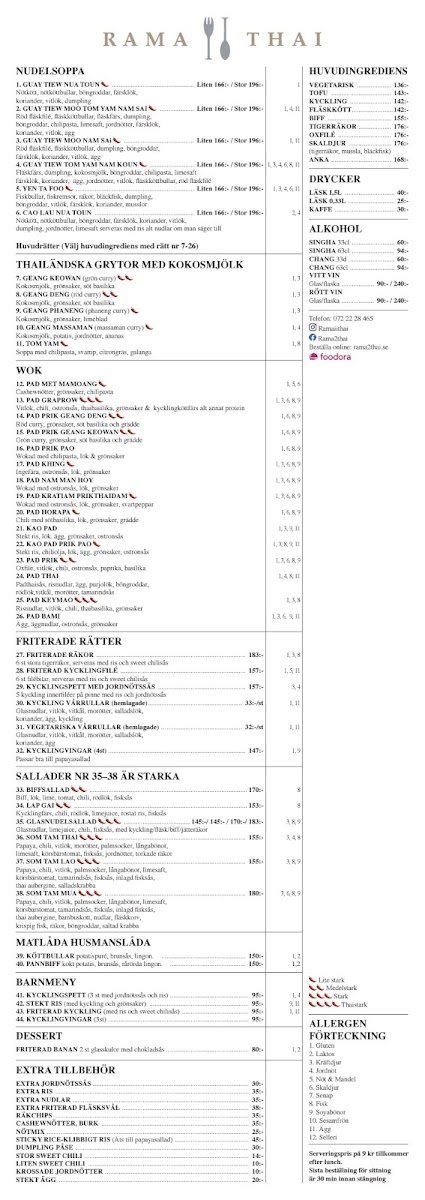 Menu Rama 2 Thai-1