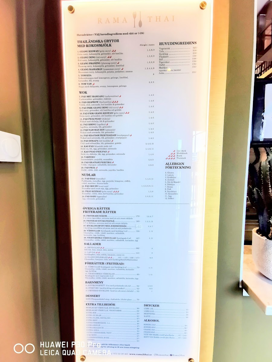 Menu Rama 2 Thai-2