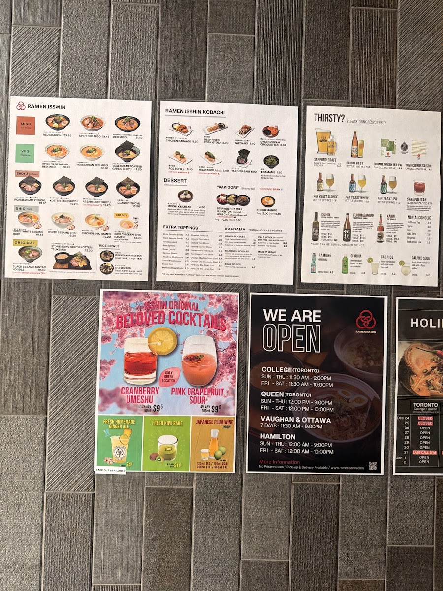 Menu Ramen Isshin-1