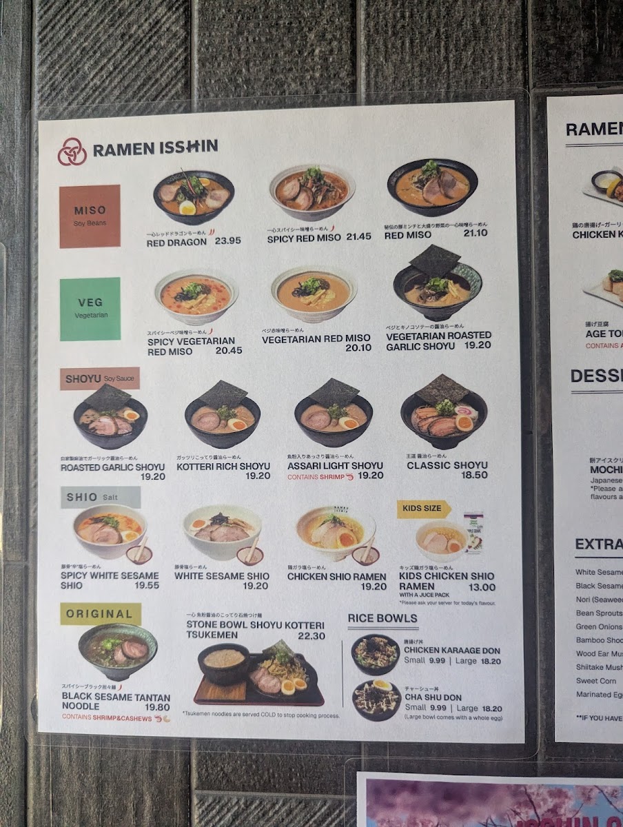 Menu Ramen Isshin-4