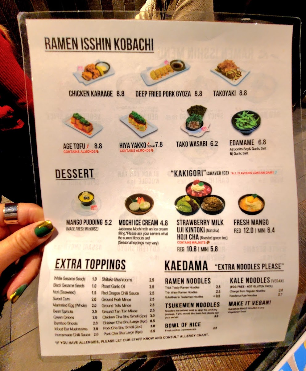 Menu Ramen Isshin-8