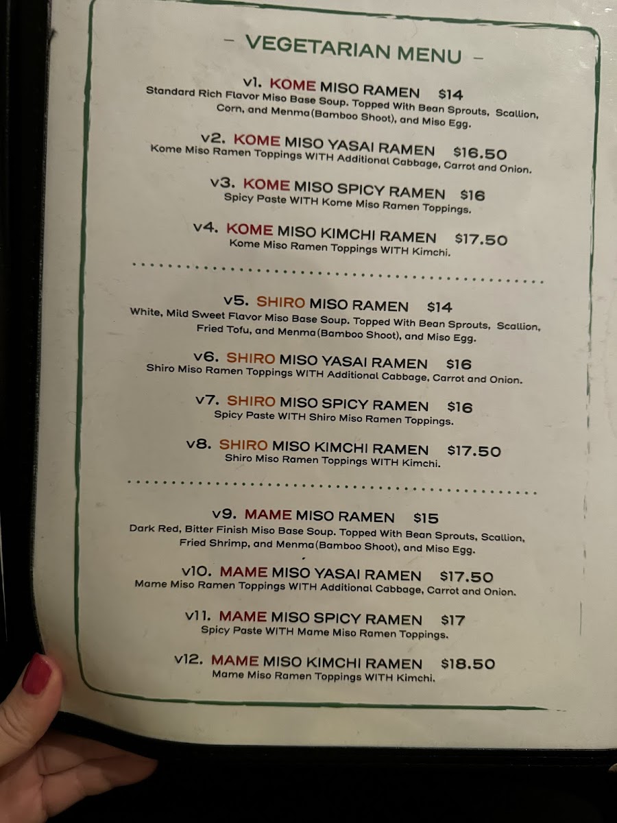 Menu Ramen Misoya West Village-6