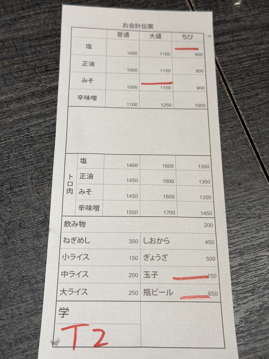 Menu Ramen Santōka Asahikawa Main Shop-2