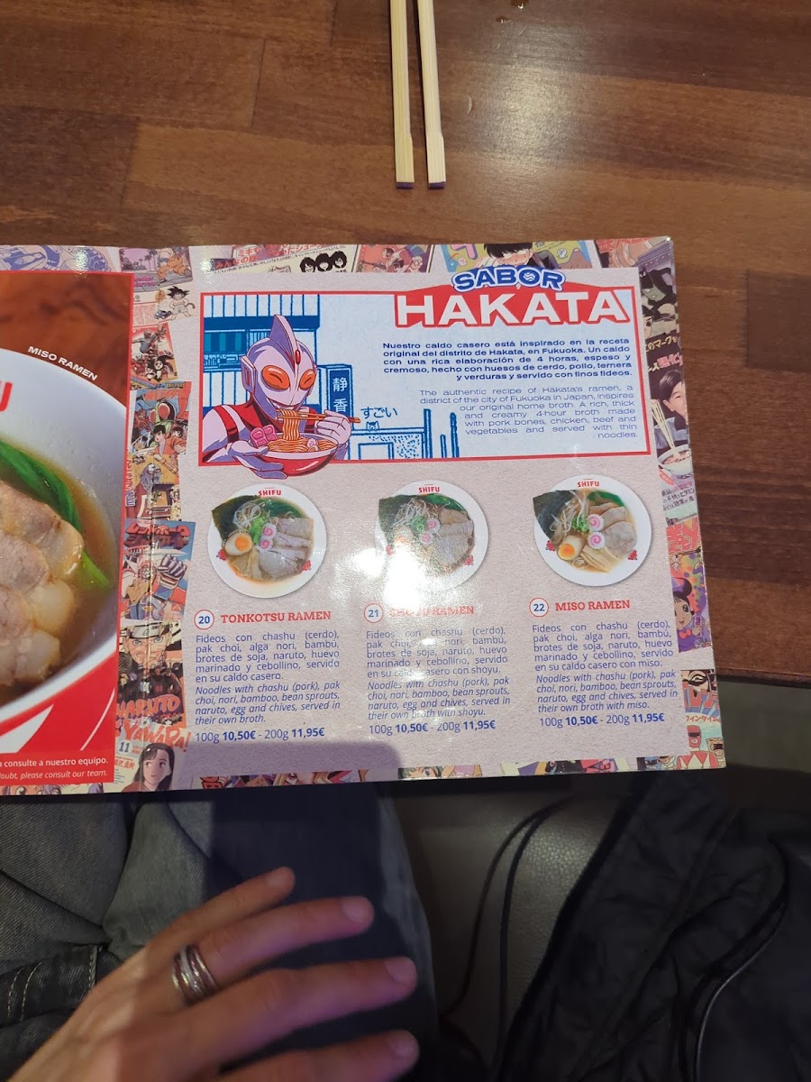 Menu Ramen Shifu | Consell De Cent-7