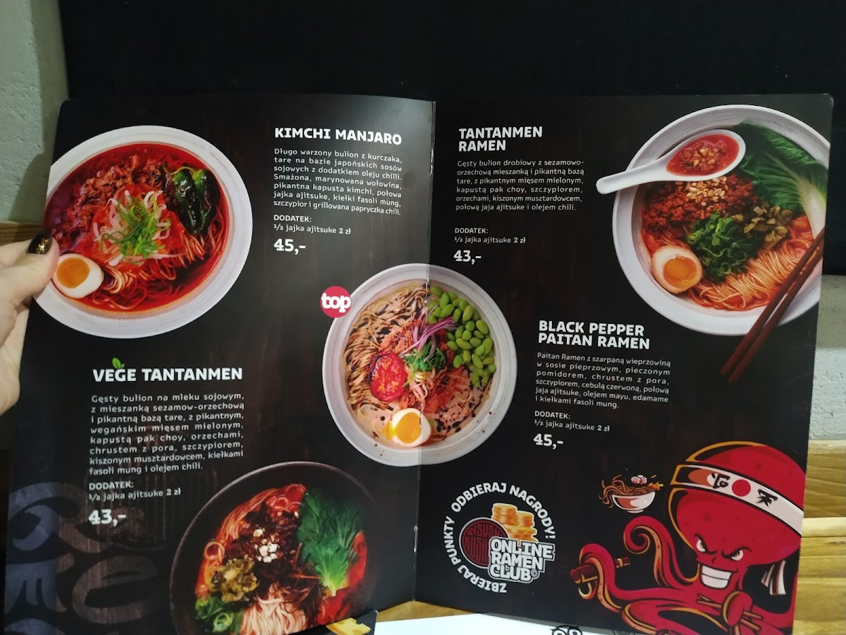 Menu Ramen Shop Kraków-5