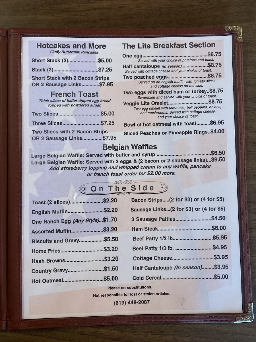 Menu Ranch House Restaurant-10