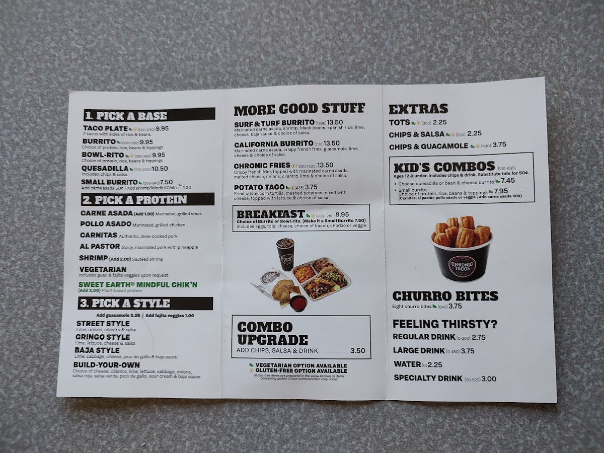 Menu Ranchero Chronic Tacos-1