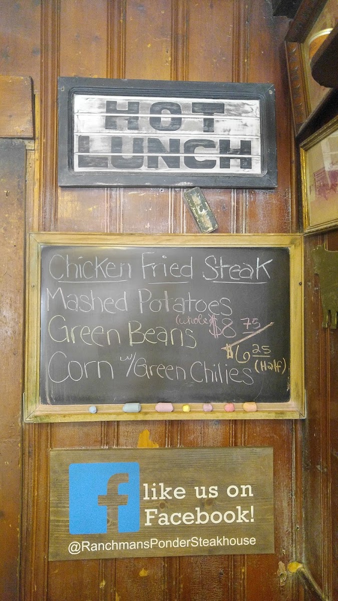 Menu Ranchman's By Marty B-10