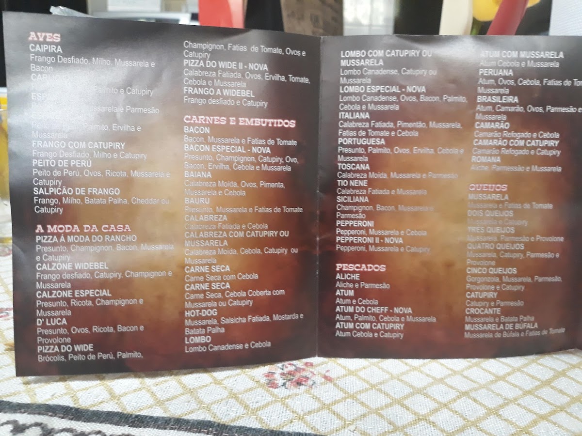 Menu Rancho Do Wide - Restaurante E Pizzaria-1