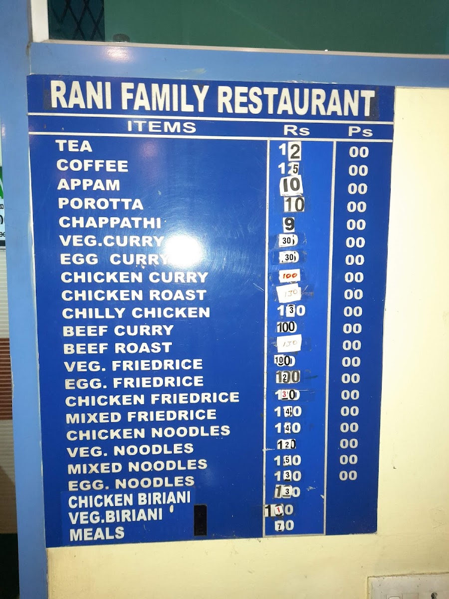 Menu Rani Family Restaurant-1