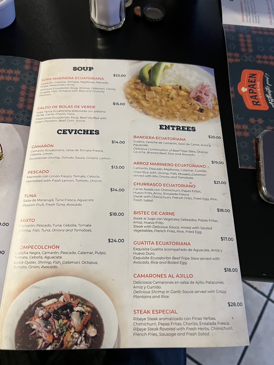 Menu Rapaen Cuisine Inc-9