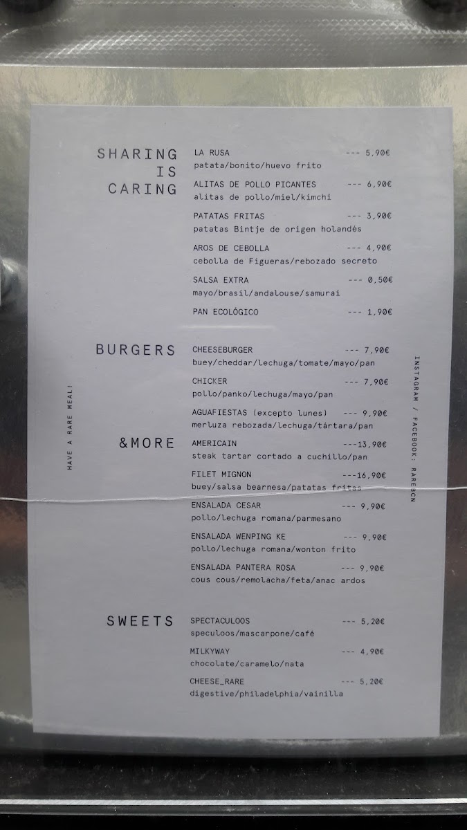 Menu Rare Burgers & More-3
