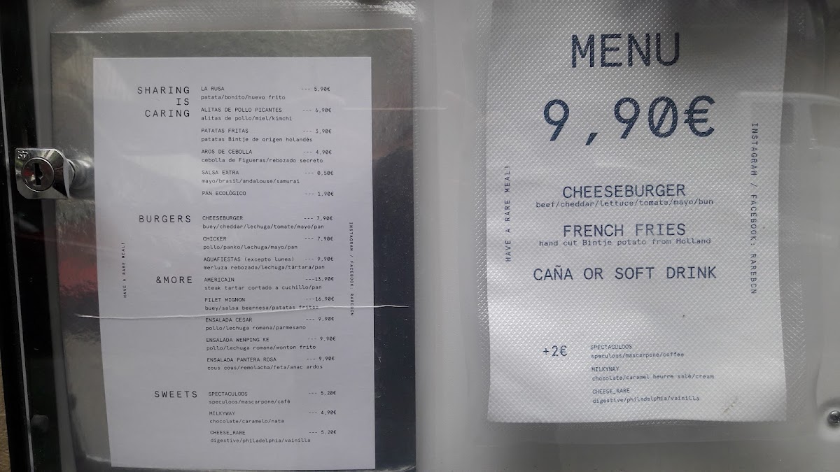 Menu Rare Burgers & More-4