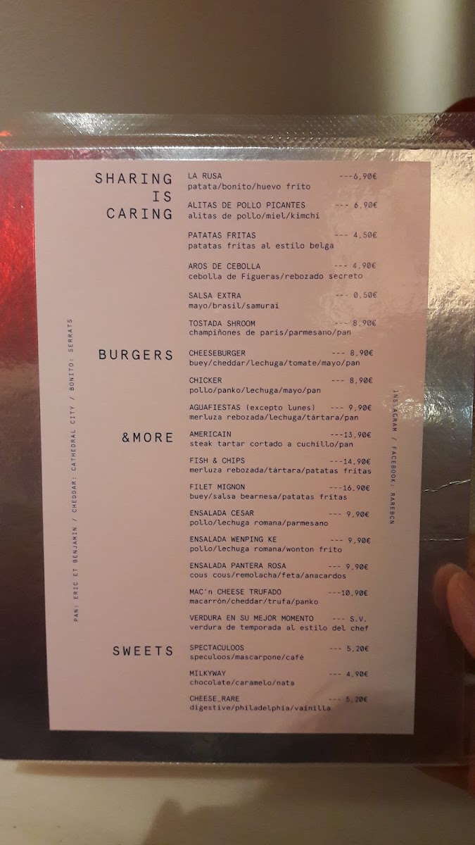 Menu Rare Burgers & More-5
