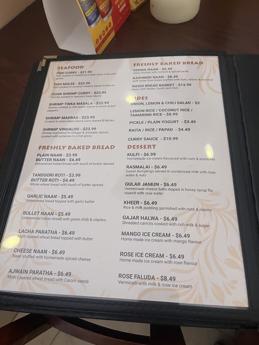 Menu Rasoi Indian Cuisine-5