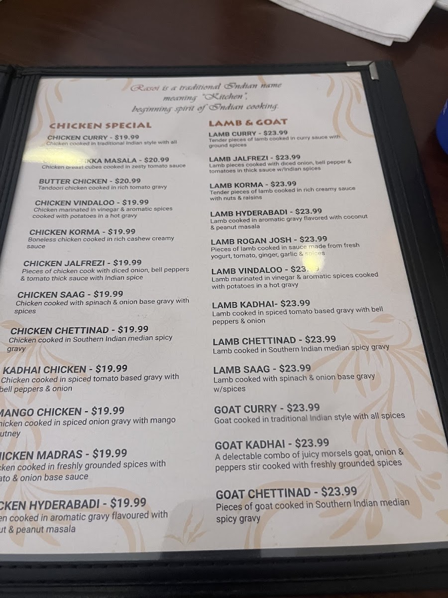 Menu Rasoi Indian Cuisine-6