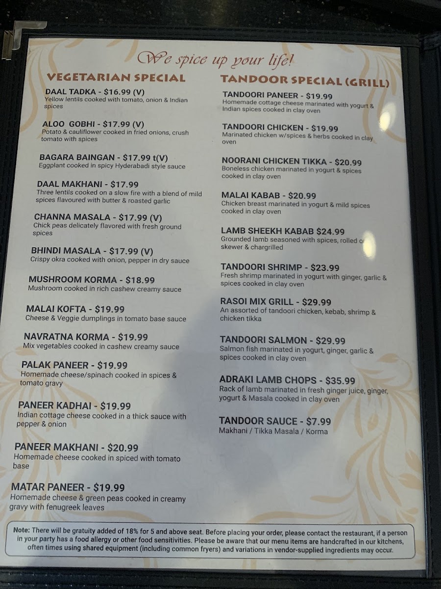 Menu Rasoi Indian Cuisine-9