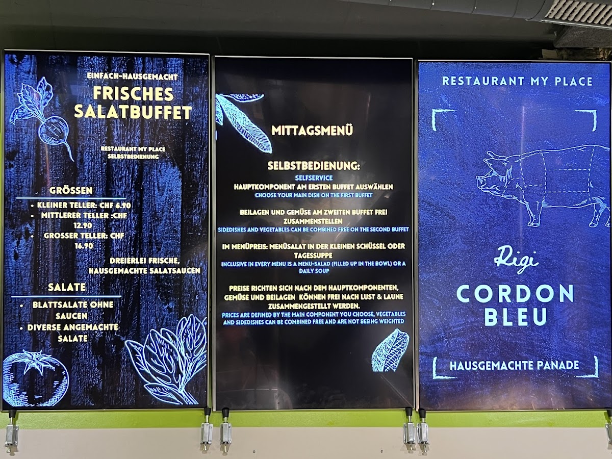 Menu Raststätte Restaurant My Place-1