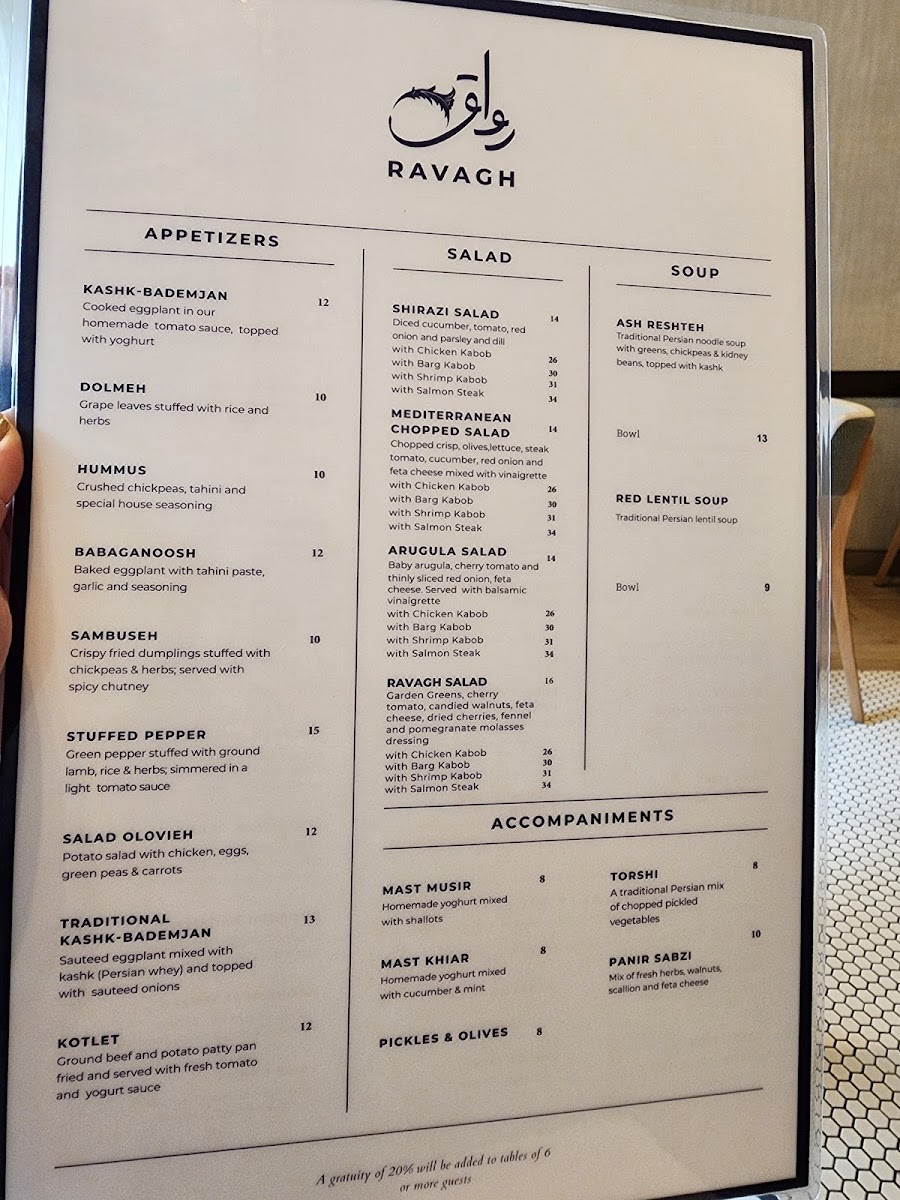 Menu Ravagh Persian Grill-10