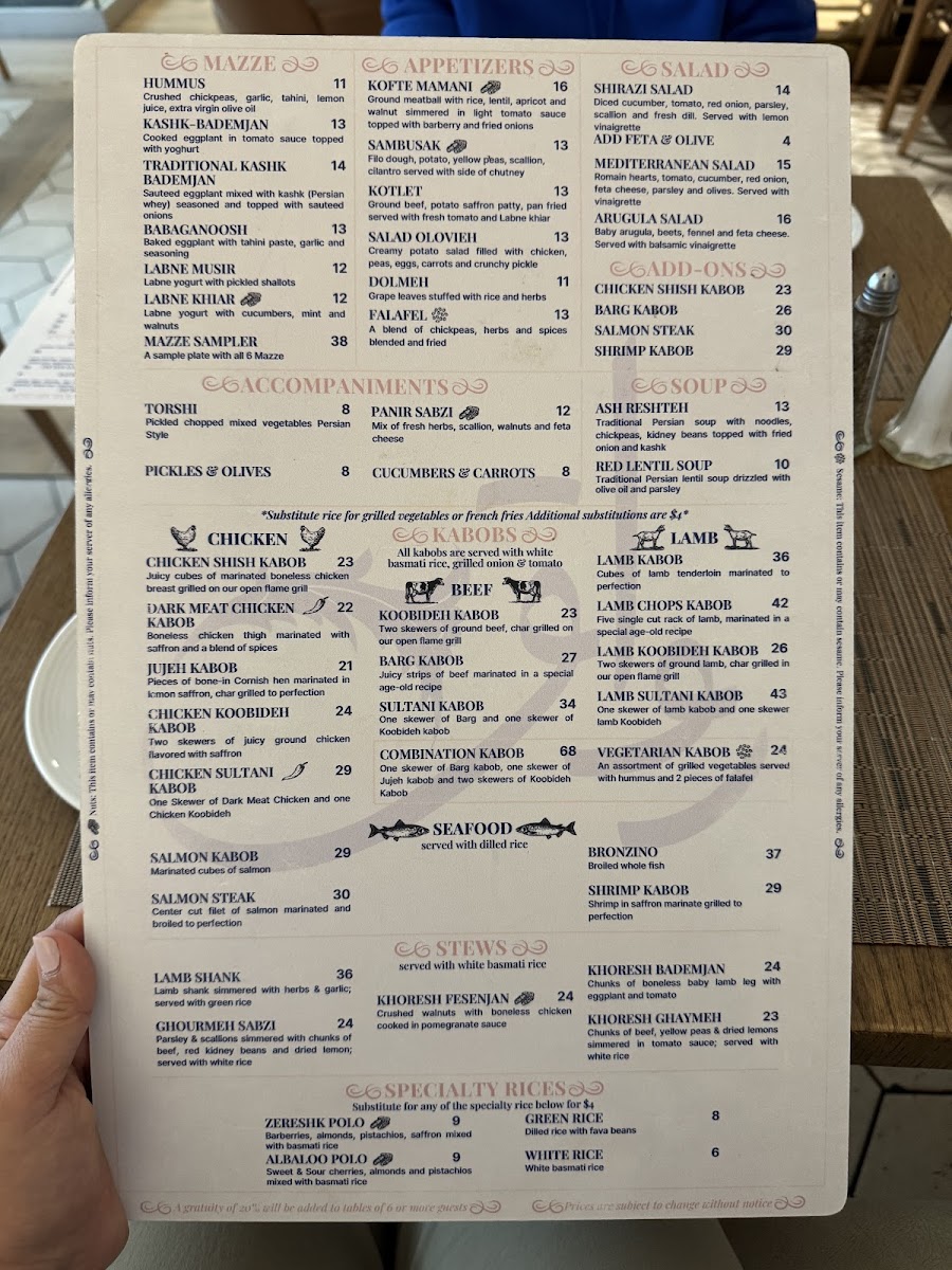 Menu Ravagh Persian Grill-2