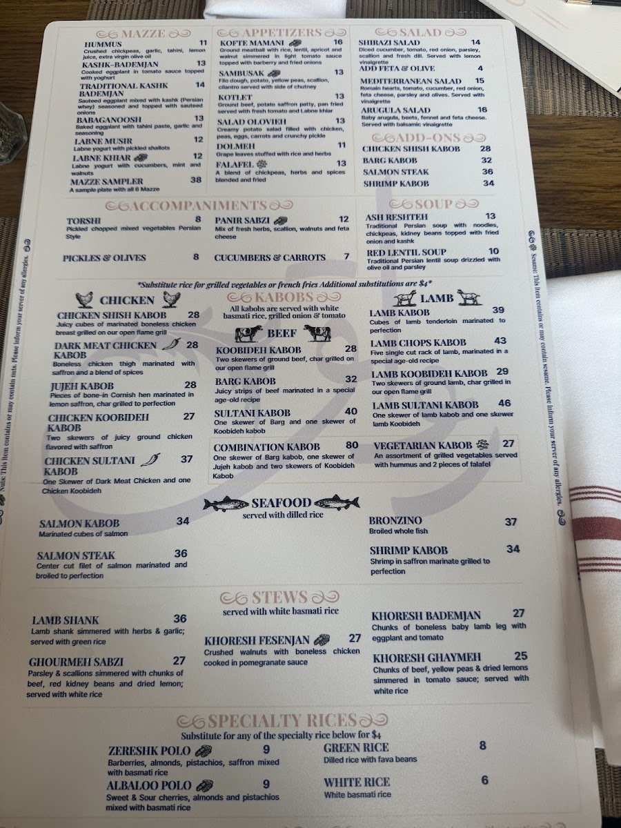 Menu Ravagh Persian Grill-5