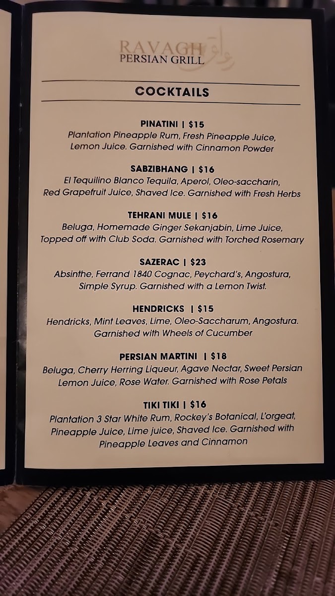 Menu Ravagh Persian Grill-7