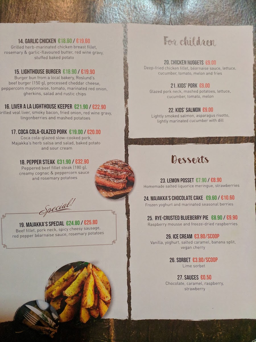 Menu Ravintola Majakka-10