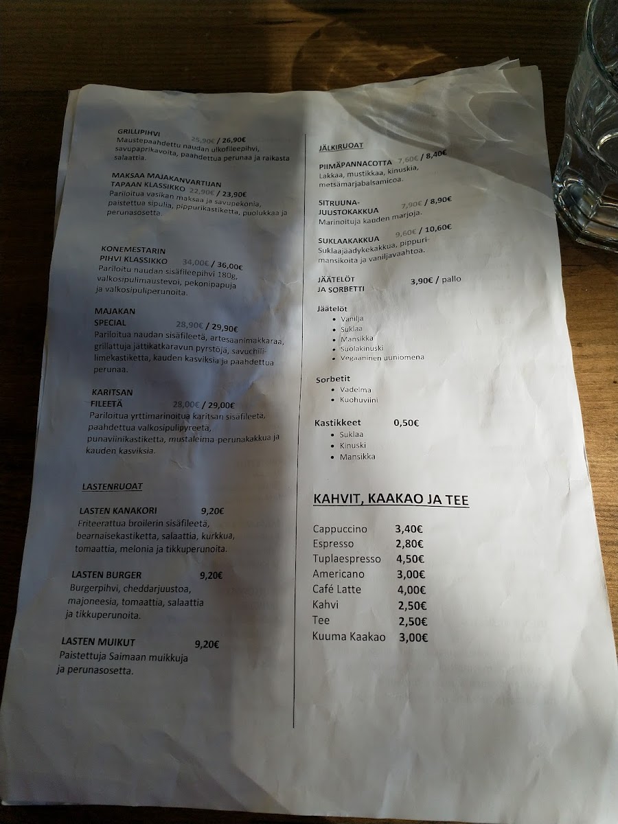 Menu Ravintola Majakka-6