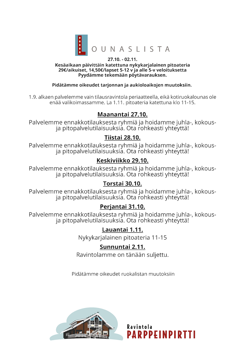 Menu Ravintola Parppeinpirtti-1